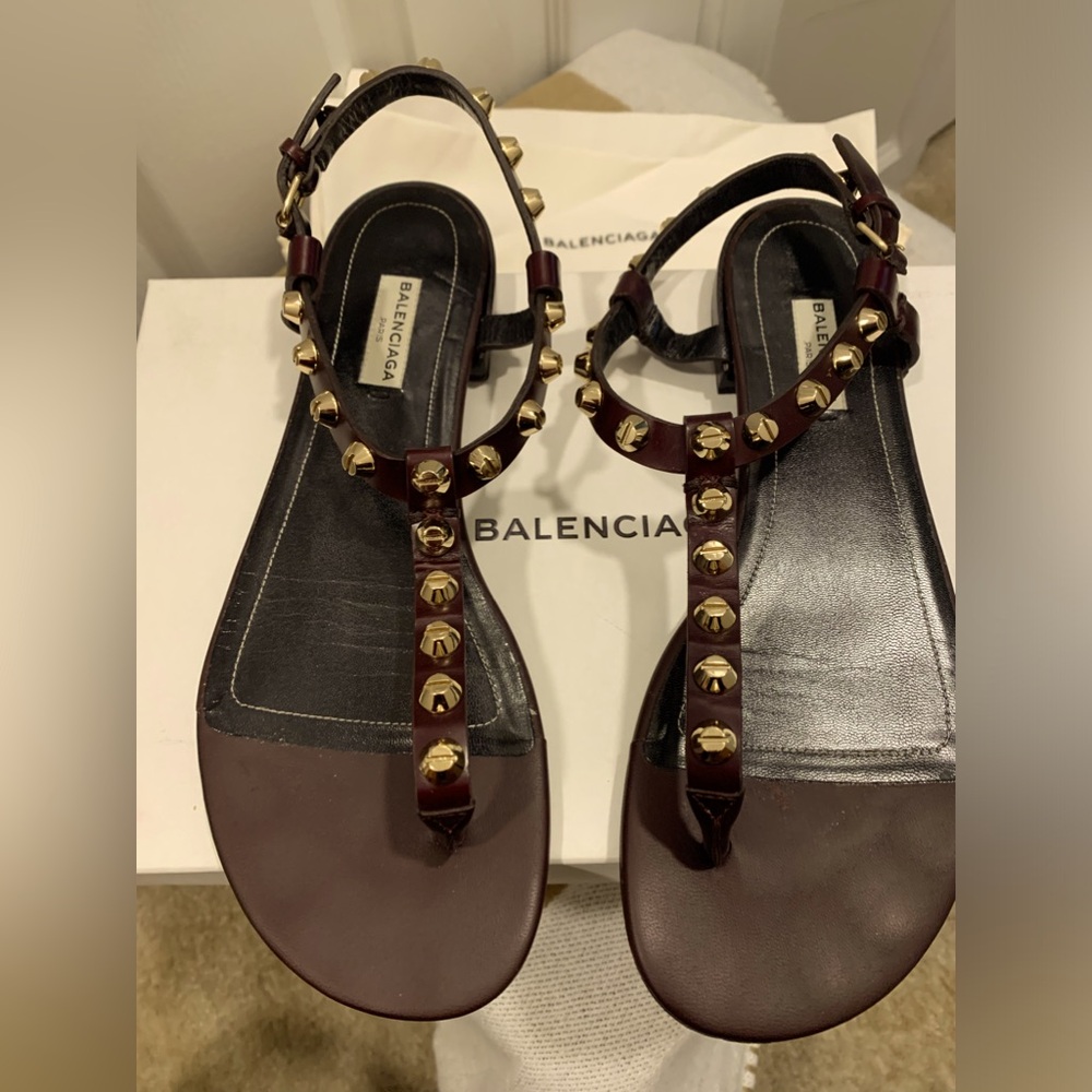 BALENCIAGA THONG SCREW SANDALS